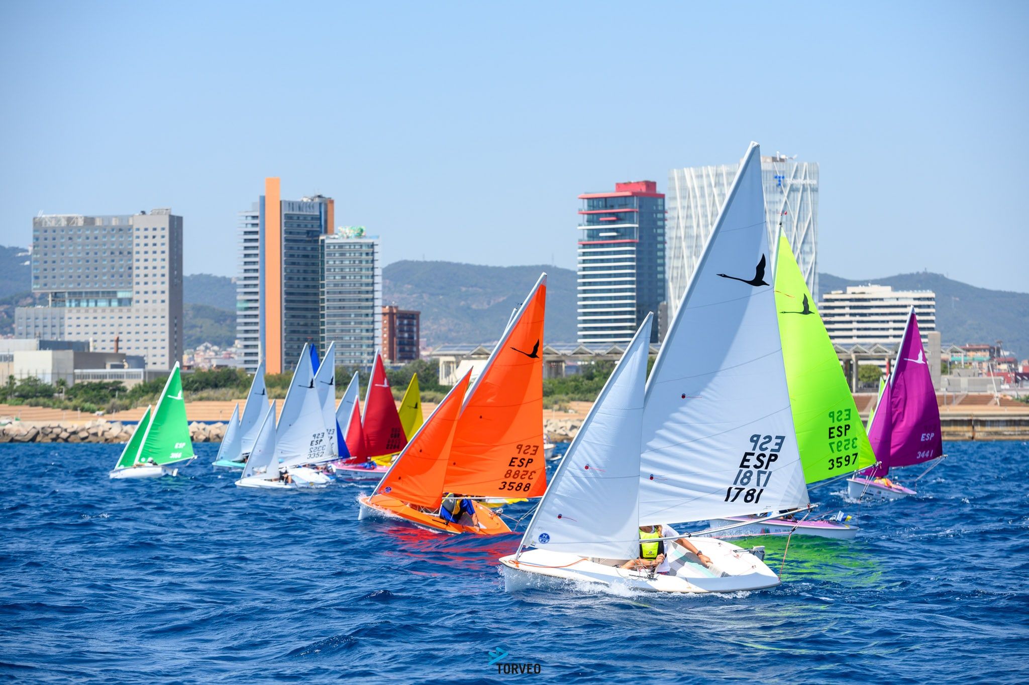 Salida de una de las pruebas del Campeonato de España de vela adaptada. Kakapo Open Race.
